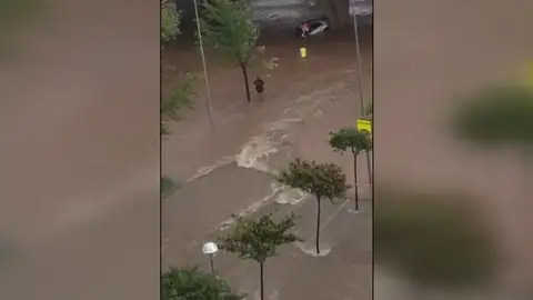 La lluvia deja casi 30 litros por metro cuadrado en apenas media hora en Logroño La lluvia deja casi 30 litros por metro cuadrado en apenas media hora en Logroño