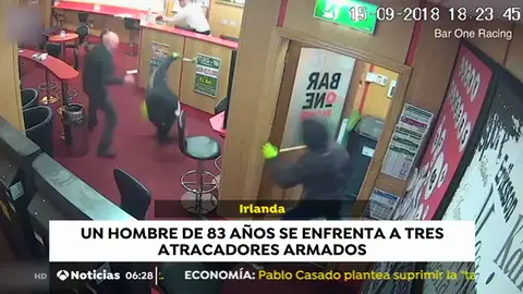 Un hombre de 83 años se enfrenta a tres ladrones armados en un local de apuestas Un hombre de 83 años se enfrenta a tres ladrones armados en un local de apuestas