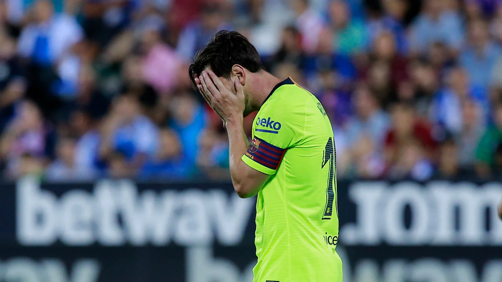 Messi se lamenta Messi se lamenta
