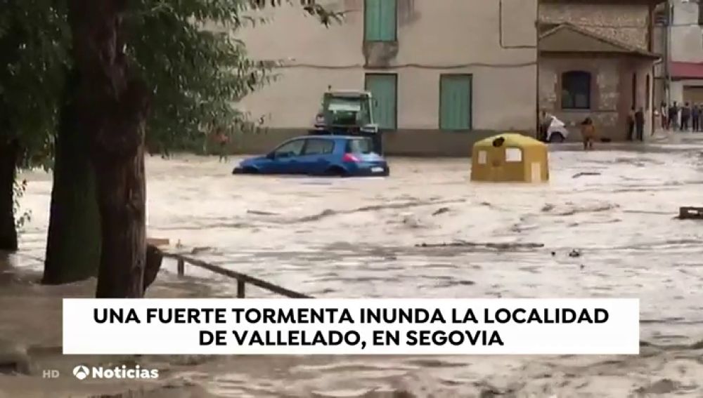 Una intensa tromba de agua sorprende a varias zonas de Castilla y León