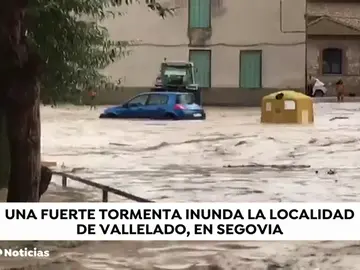 Una intensa tromba de agua sorprende a varias zonas de Castilla y León Una intensa tromba de agua sorprende a varias zonas de Castilla y León