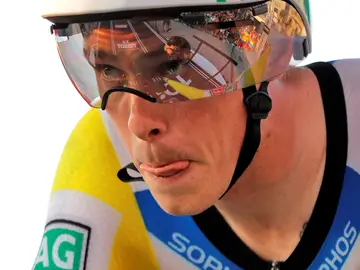 Rohan Dennis, durante una contrarreloj Rohan Dennis, durante una contrarreloj