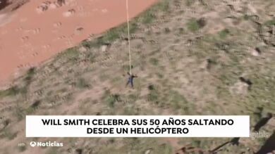 Will Smith celebra sus 50 años lanzándose al vacío desde un helicóptero en el cañón del Colorado