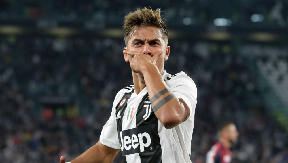 Dybala celebra un gol