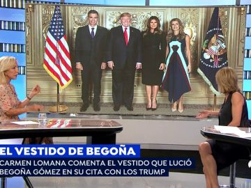 Carmen Lomana, sobre el vestido de Begoña Gómez con los Trump: "Es espantoso, parece una azafata de 'American Airlines'"