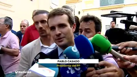Pablo Casado, sobre Pedro Sánchez: "Es rehén de lo que le exige a los demás" Pablo Casado, sobre Pedro Sánchez: "Es rehén de lo que le exige a los demás"