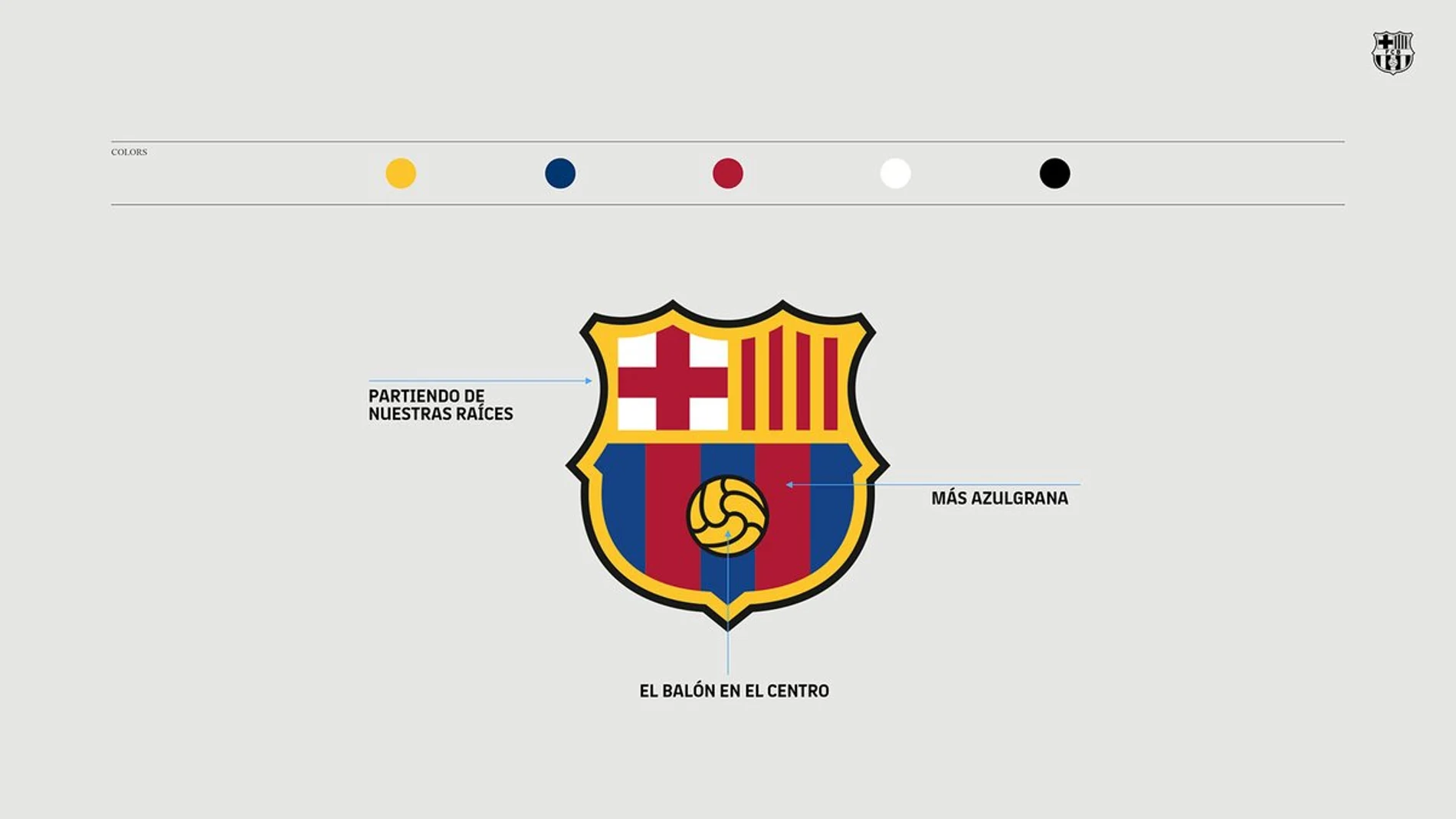 El nuevo escudo del Barcelona El nuevo escudo del Barcelona