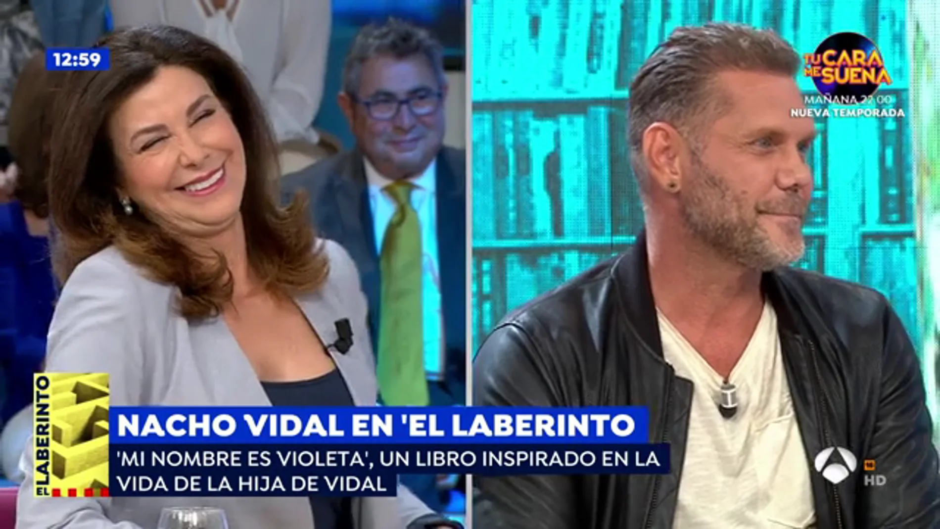 El divertido momento en el que Arenales Serrano descubre en 'Espejo Público' que Nacho Vidal es actor porno