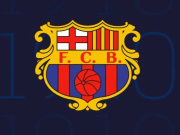 Uno de los escudos del Barcelona Uno de los escudos del Barcelona