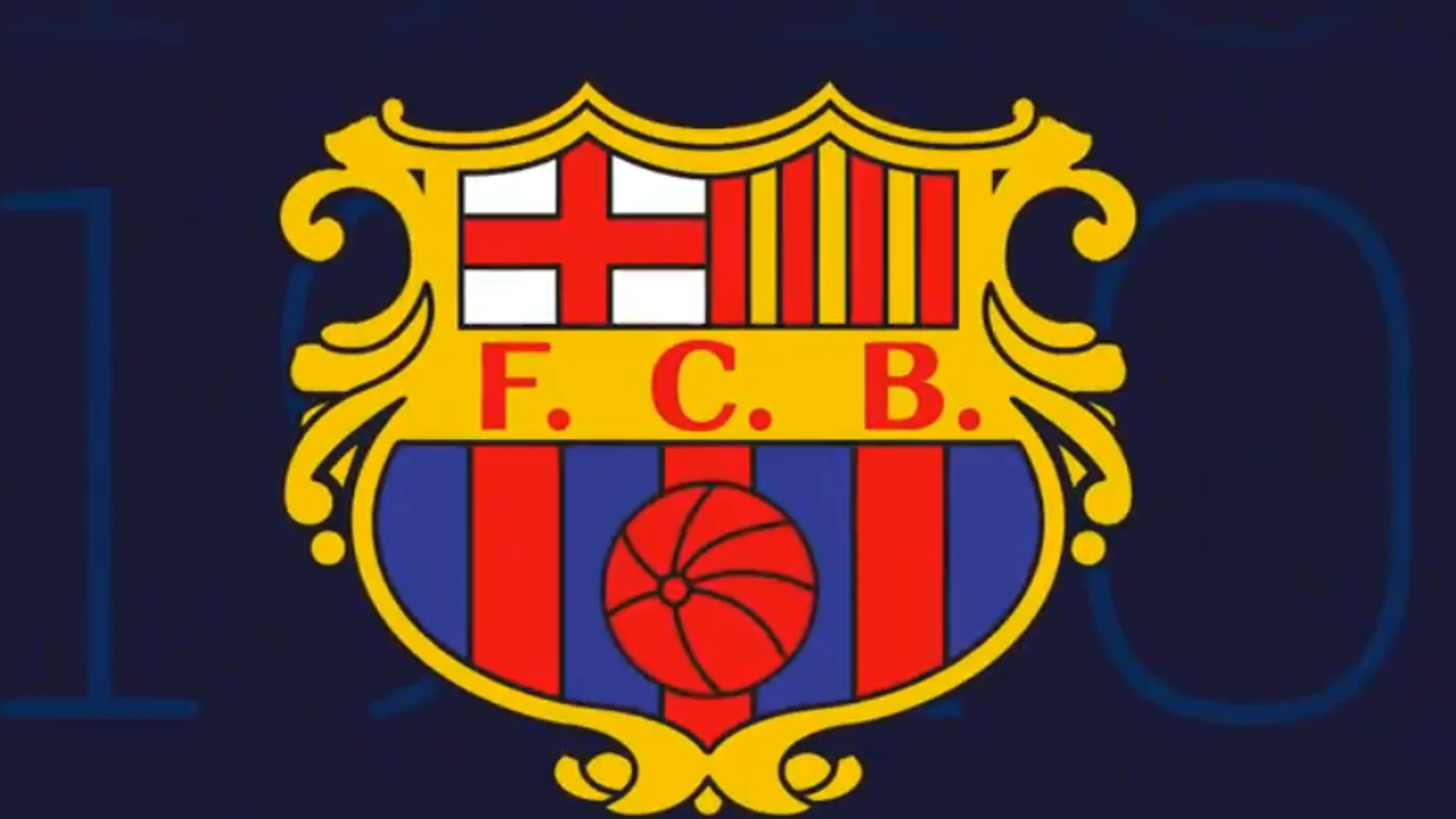 Uno de los escudos del Barcelona Uno de los escudos del Barcelona