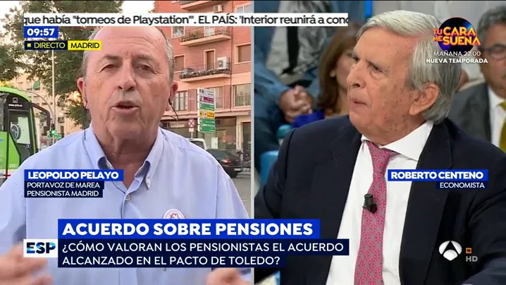 La tremenda bronca del economista Roberto Centeno con un pensionista: "Las cifras las entiende hasta un niño de Primaria" La tremenda bronca del economista Roberto Centeno con un pensionista: "Las cifras las entiende hasta un niño de Primaria"