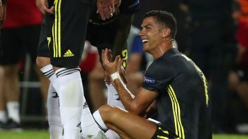 Cristiano Ronaldo, tras su expulsión contra el Valencia