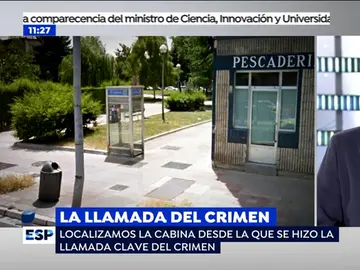 'Espejo Público' localiza la cabina desde la que se hizo la llamada clave del crimen de Santander 'Espejo Público' localiza la cabina desde la que se hizo la llamada clave del crimen de Santander