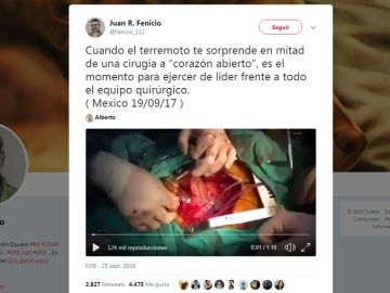 Un terremoto sorprende a un cirujano mientras opera a corazón abierto Un terremoto sorprende a un cirujano mientras opera a corazón abierto