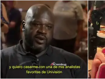 Shaquille O'Neal y Lucía Villalón Shaquille O'Neal y Lucía Villalón