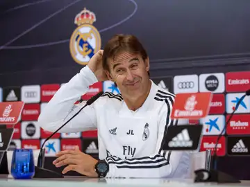 Lopetegui en rueda de prensa Lopetegui en rueda de prensa