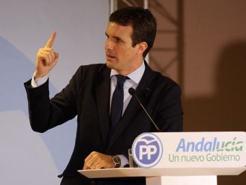 El presidente del PP, Pablo Casado 