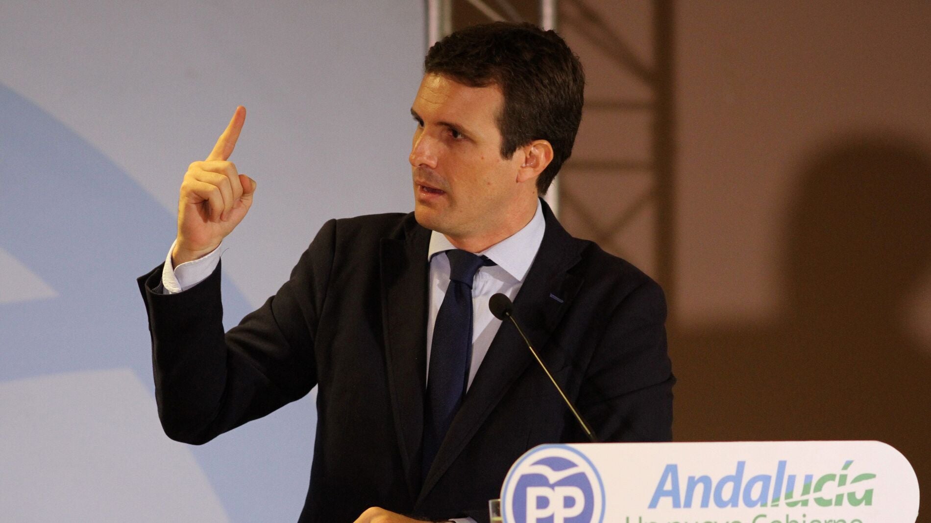 El presidente del PP, Pablo Casado 