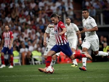 Koke, durante el partido contra el Atlético de Madrid