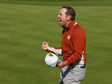 Sergio García celebra un golpe en la Ryder Cup Sergio García celebra un golpe en la Ryder Cup