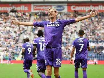 Peter Crouch, delantero del Stoke City Peter Crouch, delantero del Stoke City