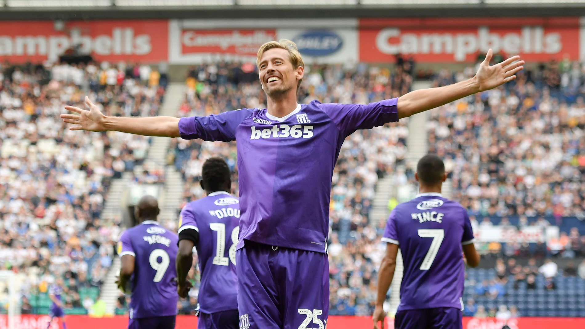 Peter Crouch, delantero del Stoke City Peter Crouch, delantero del Stoke City