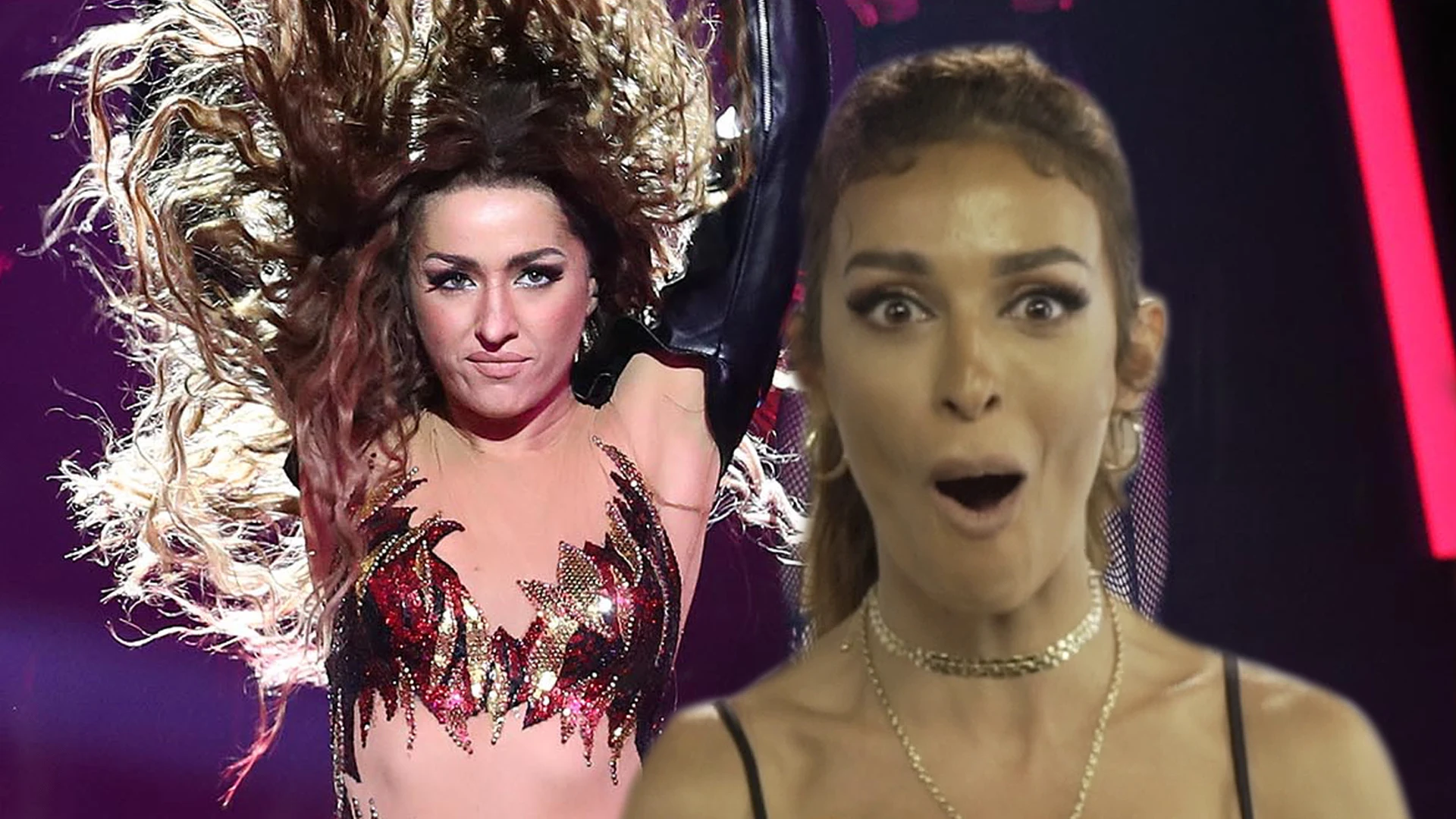Eleni Foureira, en shock tras ver a Mimi metida en su piel por primera vez en 'Tu cara me suena'