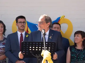 El presidente de la Generalitat, Quim Torra, en la Escuela Oficial de Idiomas de Lleida El presidente de la Generalitat, Quim Torra, en la Escuela Oficial de Idiomas de Lleida