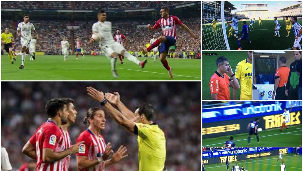 Las imágenes de la polémica de la jornada