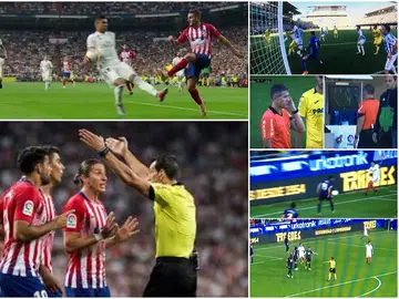 Las imágenes de la polémica de la jornada Las imágenes de la polémica de la jornada