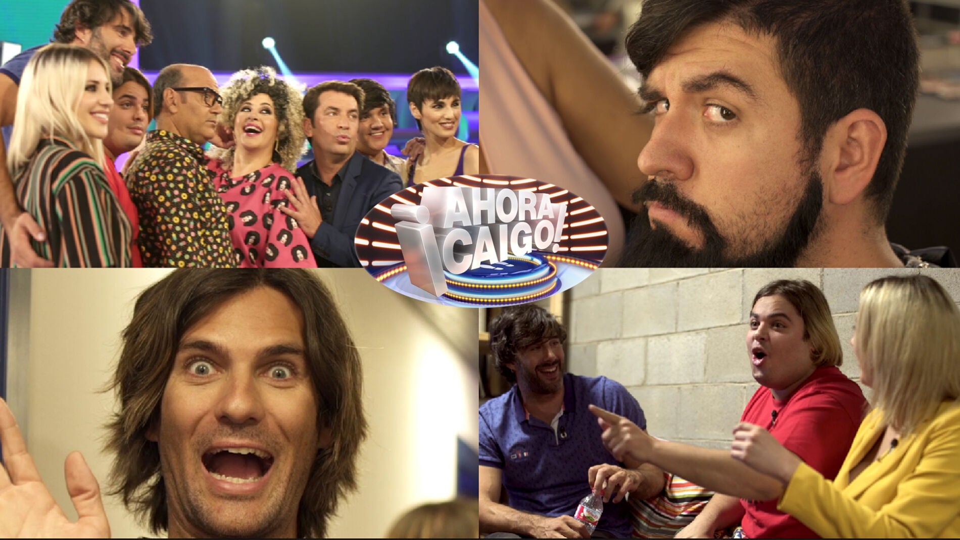 Las im&aacute;genes que no se vieron en televisi&oacute;n del paso de los concursantes de 'Tu cara me suena' por '&iexcl;Ahora caigo!'