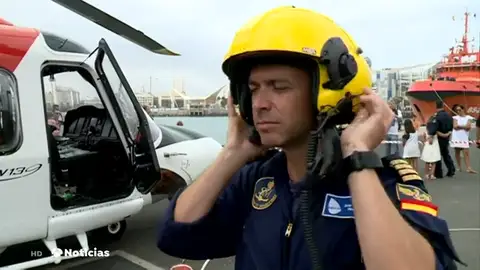 El servicio de rescate marítimo de Canarias recuerda los momentos más críticos vividos durante el servicio El servicio de rescate marítimo de Canarias recuerda los momentos más críticos vividos durante el servicio