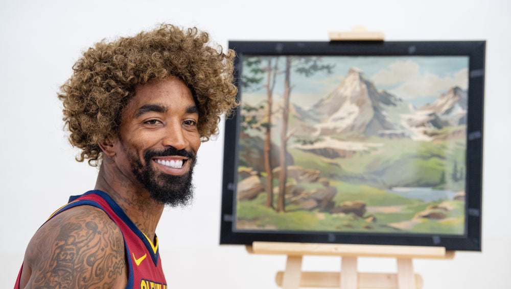 JR Smith, durante el 'Media Day' de los Cavaliers