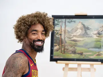 JR Smith, durante el 'Media Day' de los Cavaliers JR Smith, durante el 'Media Day' de los Cavaliers