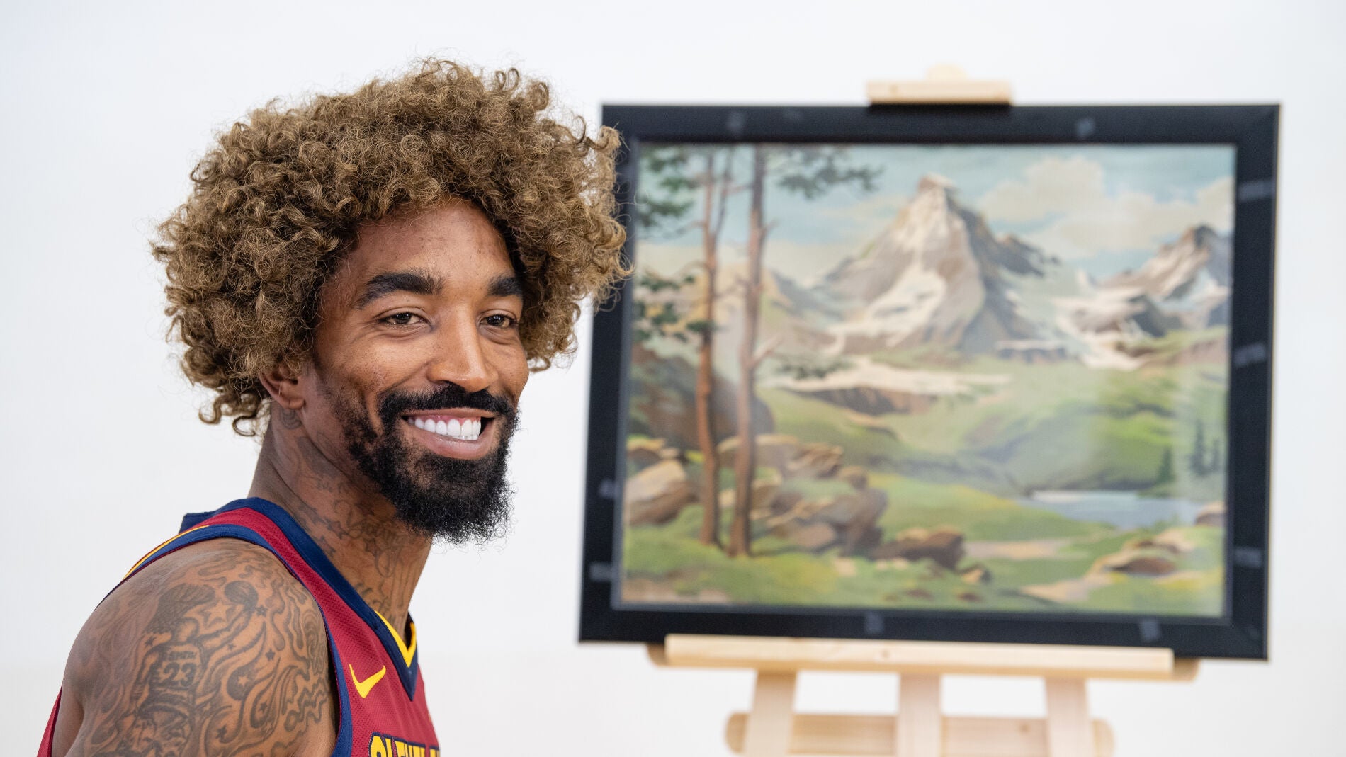 JR Smith, durante el 'Media Day' de los Cavaliers