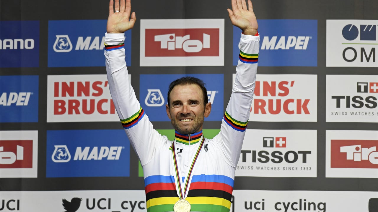Alejandro Valverde, campeón del mundo de ciclismo: "Estoy sin palabras, no me lo creo"