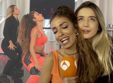 Máxima compenetración en el 'fogoso' ensayo de Mimi y Eleni Foureira en 'Tu cara me suena'