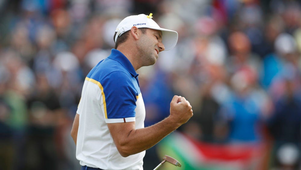 Sergio García, durante la Ryder Cup