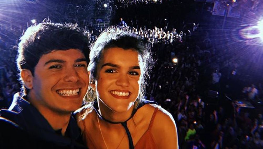 Alfred y Amaia durante su concierto en El Prat de Llobregat