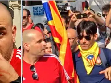 El policía agredido y su agresor El policía agredido y su agresor