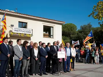 Quim Torra durante los actos del 1-O Quim Torra durante los actos del 1-O