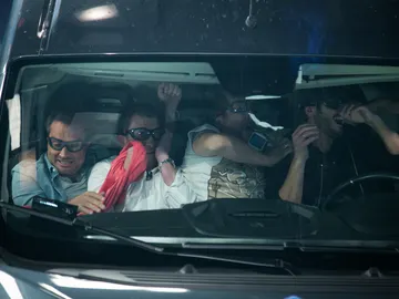 Daniel Guzmán y Antonio Pagudo se enfrentan a la explosión de la "globoneta", el "airbag de los valientes" Daniel Guzmán y Antonio Pagudo se enfrentan a la explosión de la "globoneta", el "airbag de los valientes"