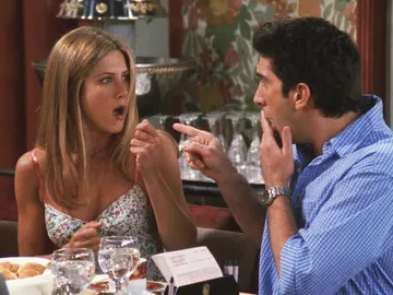 Rachel y Ross en 'Friends' Rachel y Ross en 'Friends'