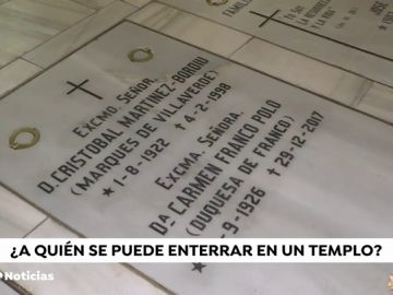 ¿A quién se puede enterrar en un templo?