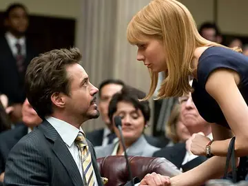 Robert Downey Jr. y Gwyneth Paltrow en 'Iron Man' Robert Downey Jr. y Gwyneth Paltrow en 'Iron Man'