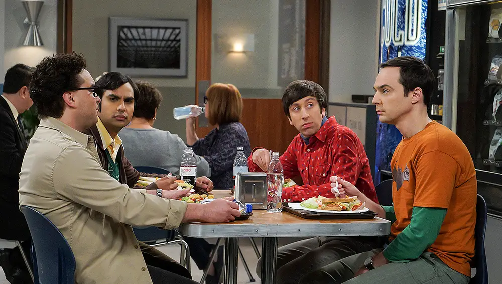 Leonard, Raj, Howard y Sheldon en 'The Big Bang Theory'