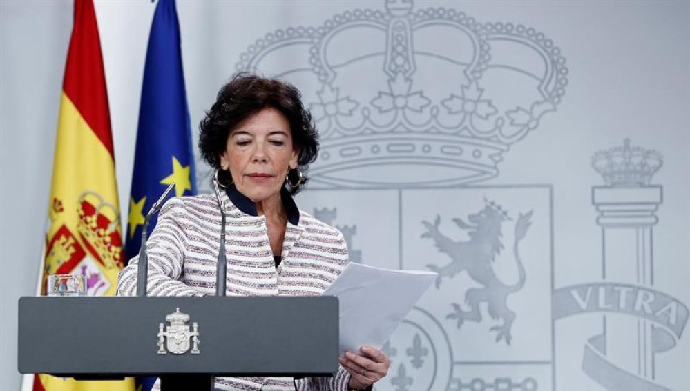 La ministra portavoz del Gobierno, Isabel Celaá