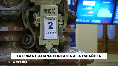 La prima de riesgo italiana se dispara y contagia a la española que supera la barrera de los 110 puntos La prima de riesgo italiana se dispara y contagia a la española que supera la barrera de los 110 puntos