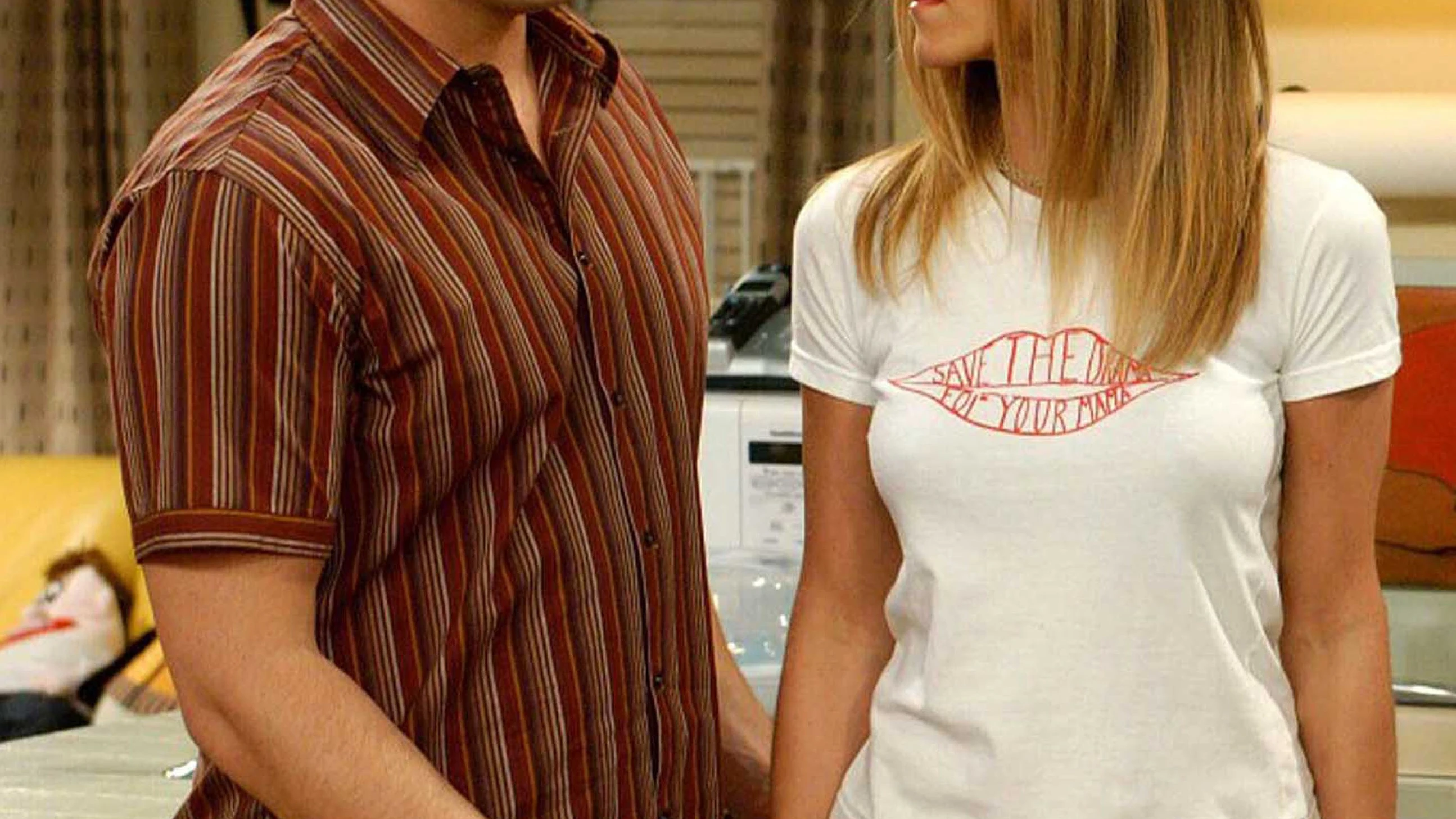 Joey y Rachel en 'Friends' Joey y Rachel en 'Friends'
