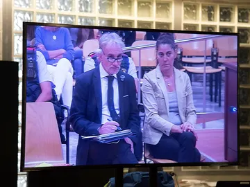 Los padres de Nadia en el primer día de juicio Los padres de Nadia en el primer día de juicio